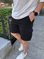 Bermuda Jogger Cargo Black