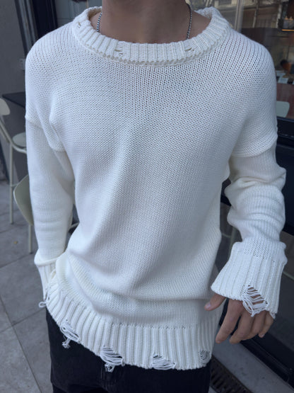 Sweater Over Blanco Roto