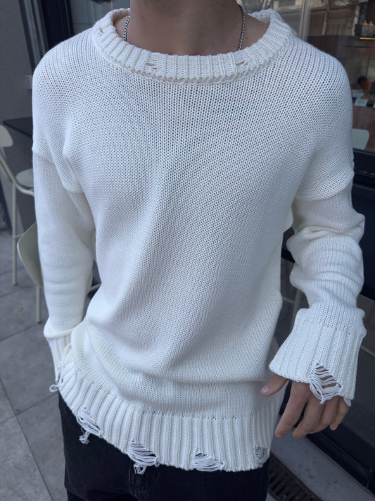 Sweater Over Blanco Roto