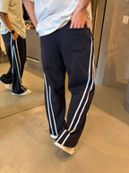 Baggy Deportivo Negro Rayas