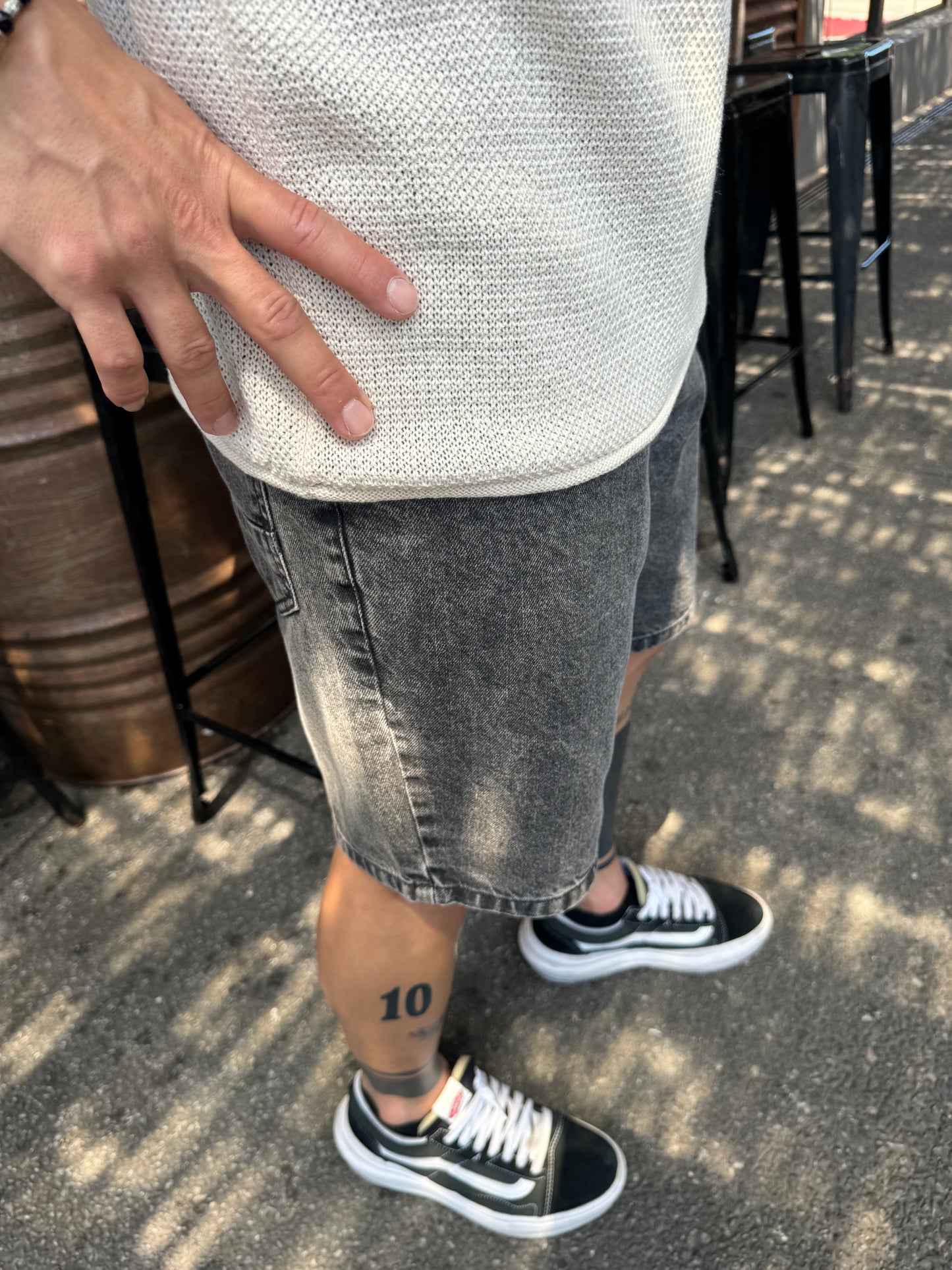 Bermuda Slouchy Grey