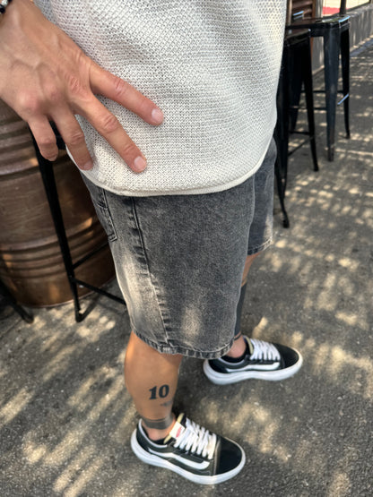 Bermuda Slouchy Grey