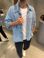 Camisa Boxy Jean Clarito
