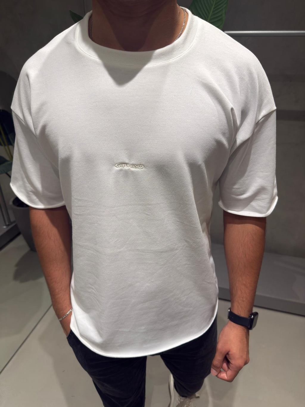 Remera Algodón Pesado BHN White