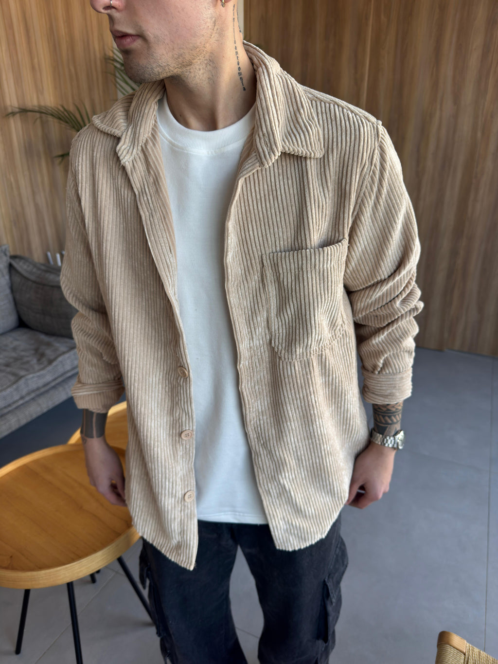 Sobrecamisa Pana Beige