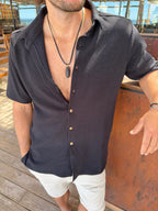 Camisa Waffle Black