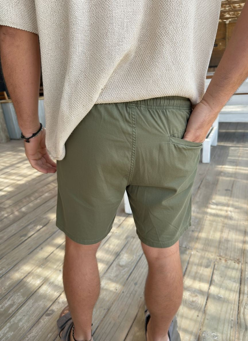 Bermuda Jogger Lino Verde