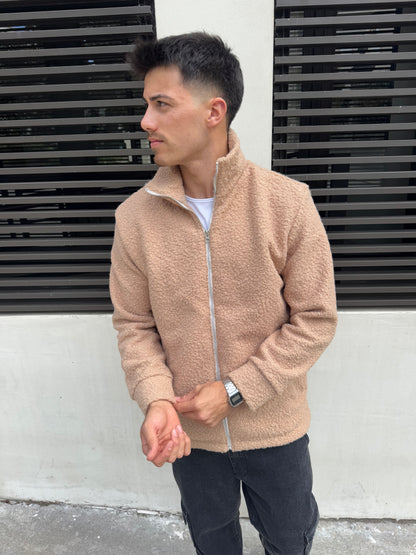 Campera Corderito Beige