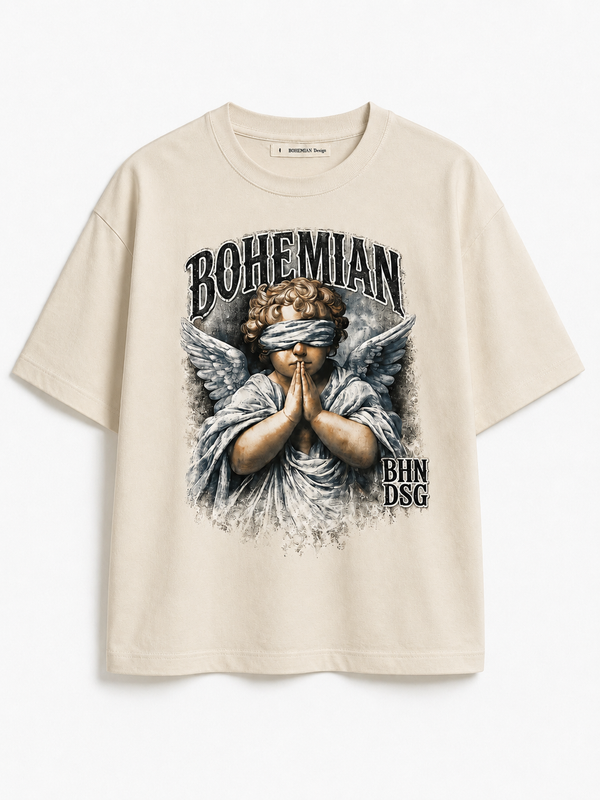 Remera Boxy Ángel Beige