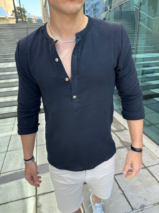 Camisa Muselina Black