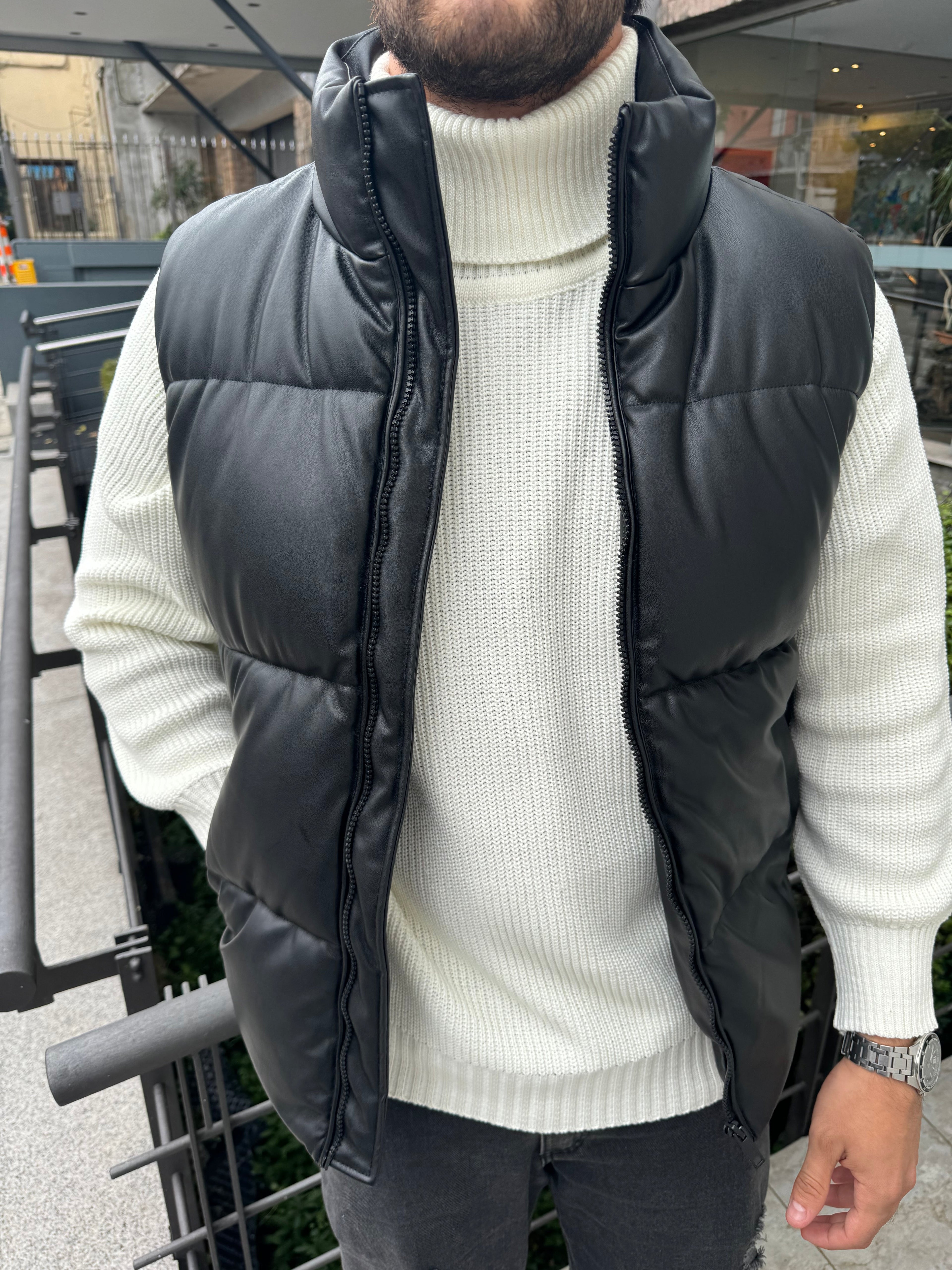 Chaleco Puffer Negro