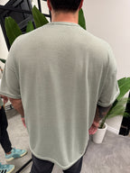 Remera Over Punto Verde Claro