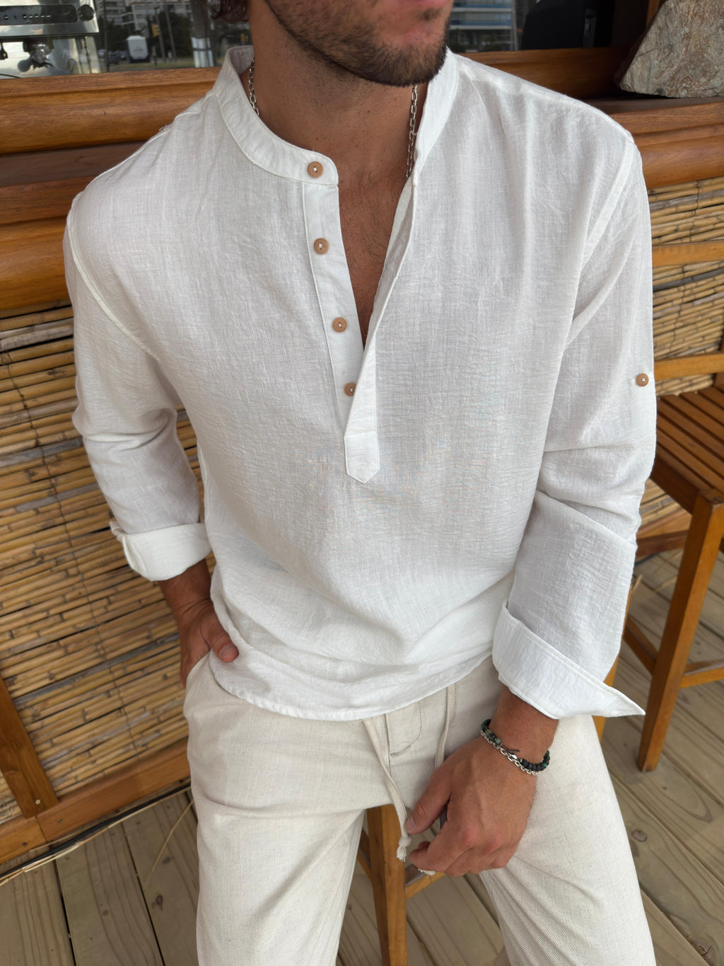 Camisola Mao Blanca