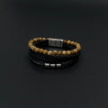 Pulsera cuádruple Beige