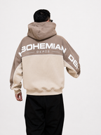 Hoodie Dúo Habano/ Crema