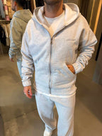Campera Boxy Gris Clarito