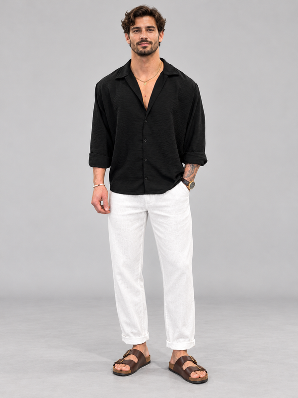 Camisa Fibrana Negra