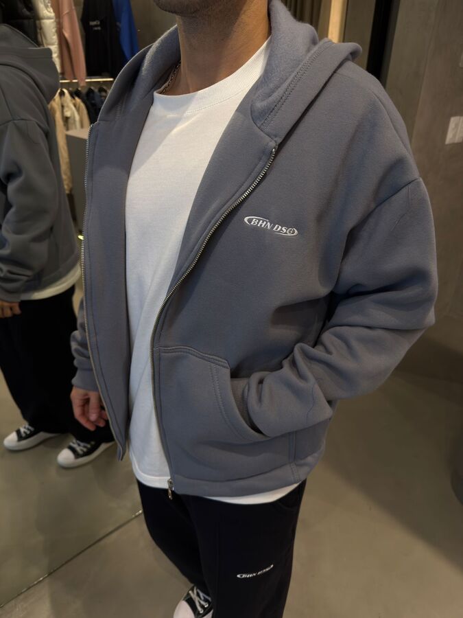 Campera Boxy Gris Oscuro