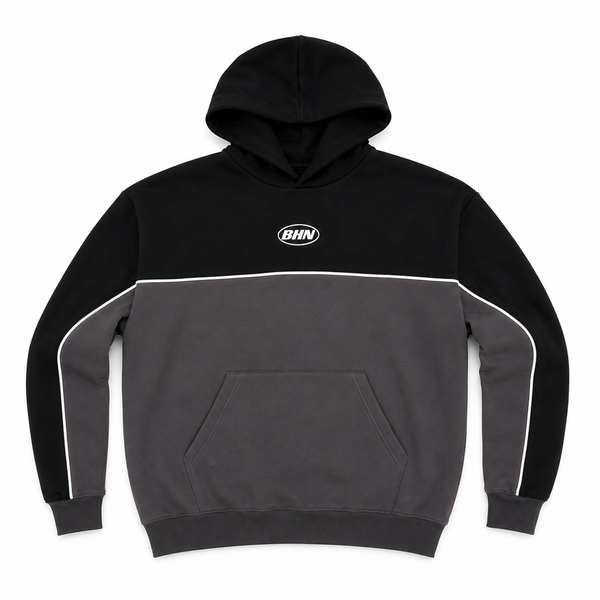 Hoodie Dúo Grey/Black