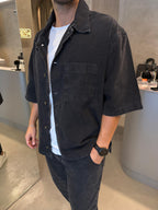 Camisa Boxy Black