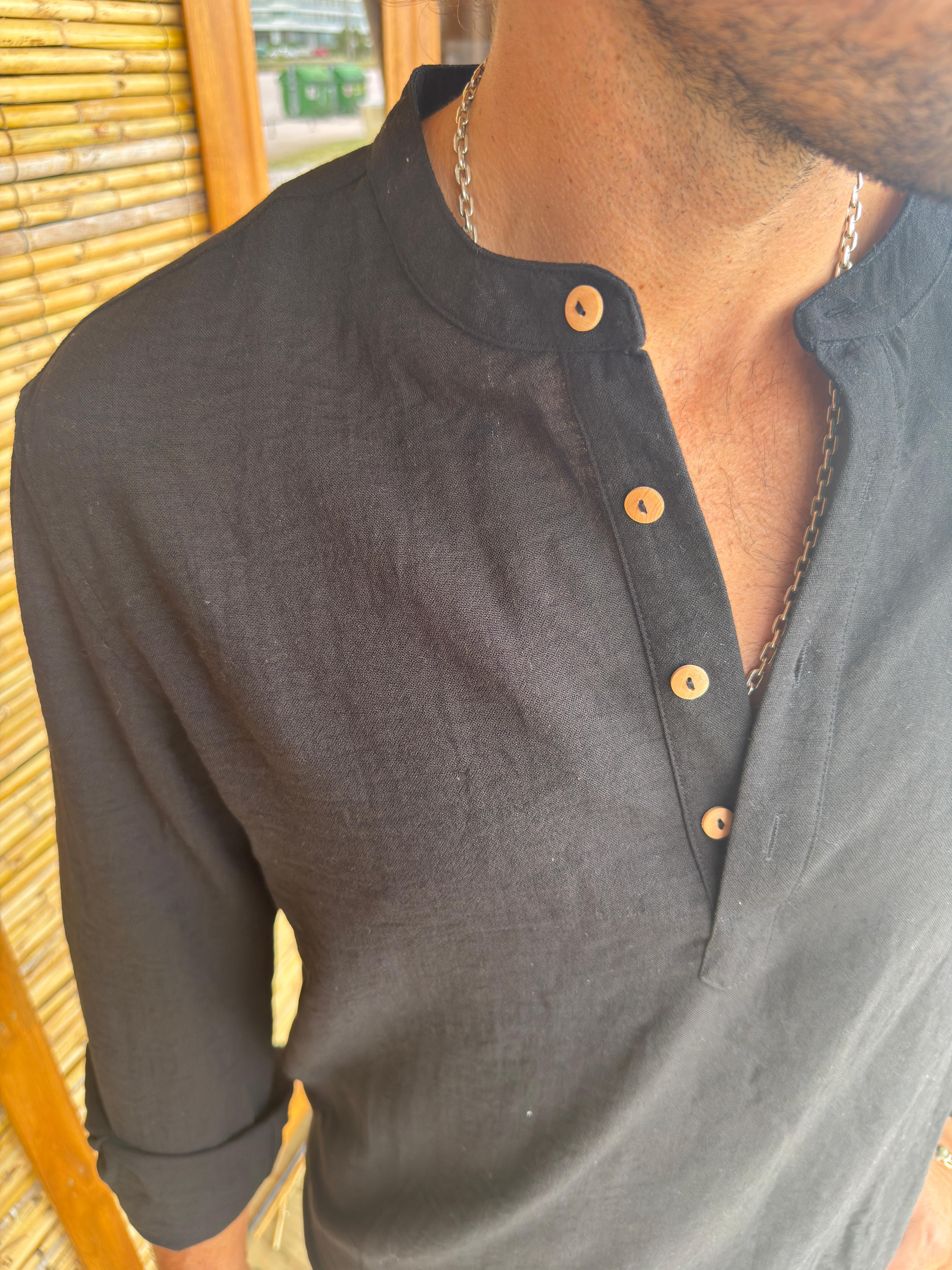 Camisola Mao Black