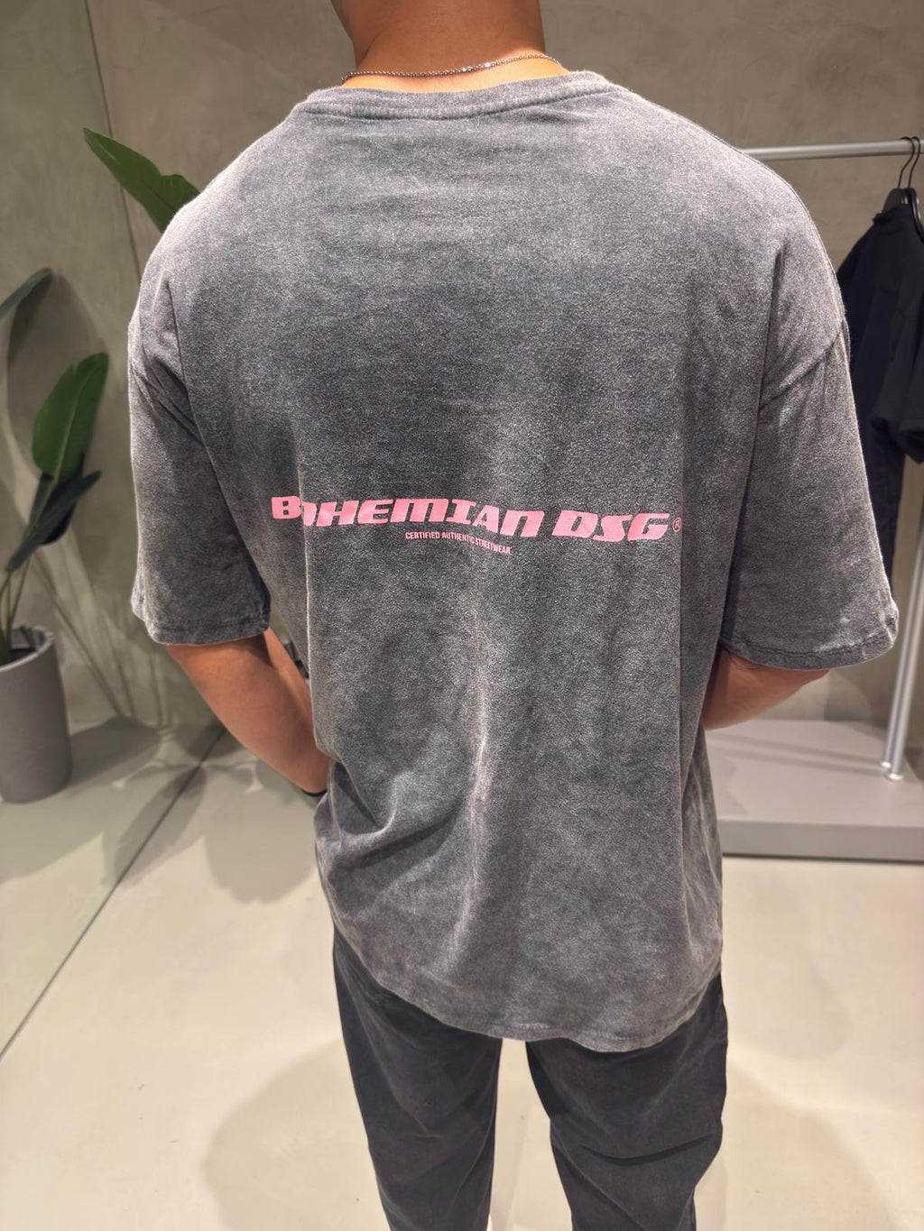 Remera Over Lavada BHN Rosa
