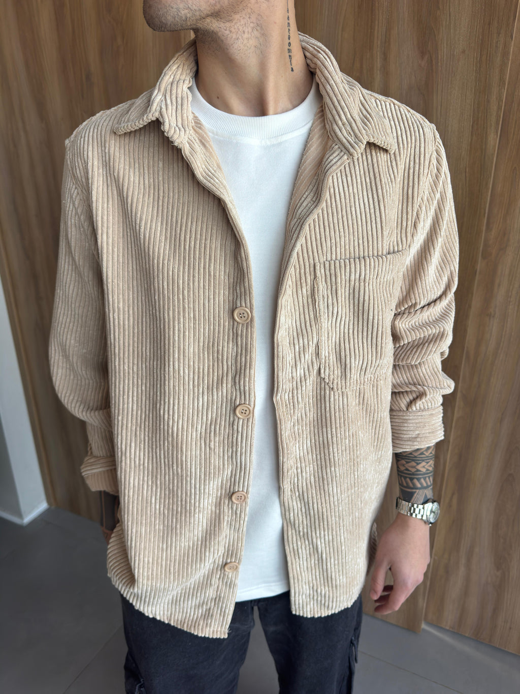 Sobrecamisa Pana Beige