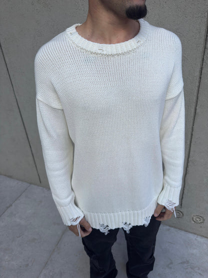 Sweater Over Blanco Roto