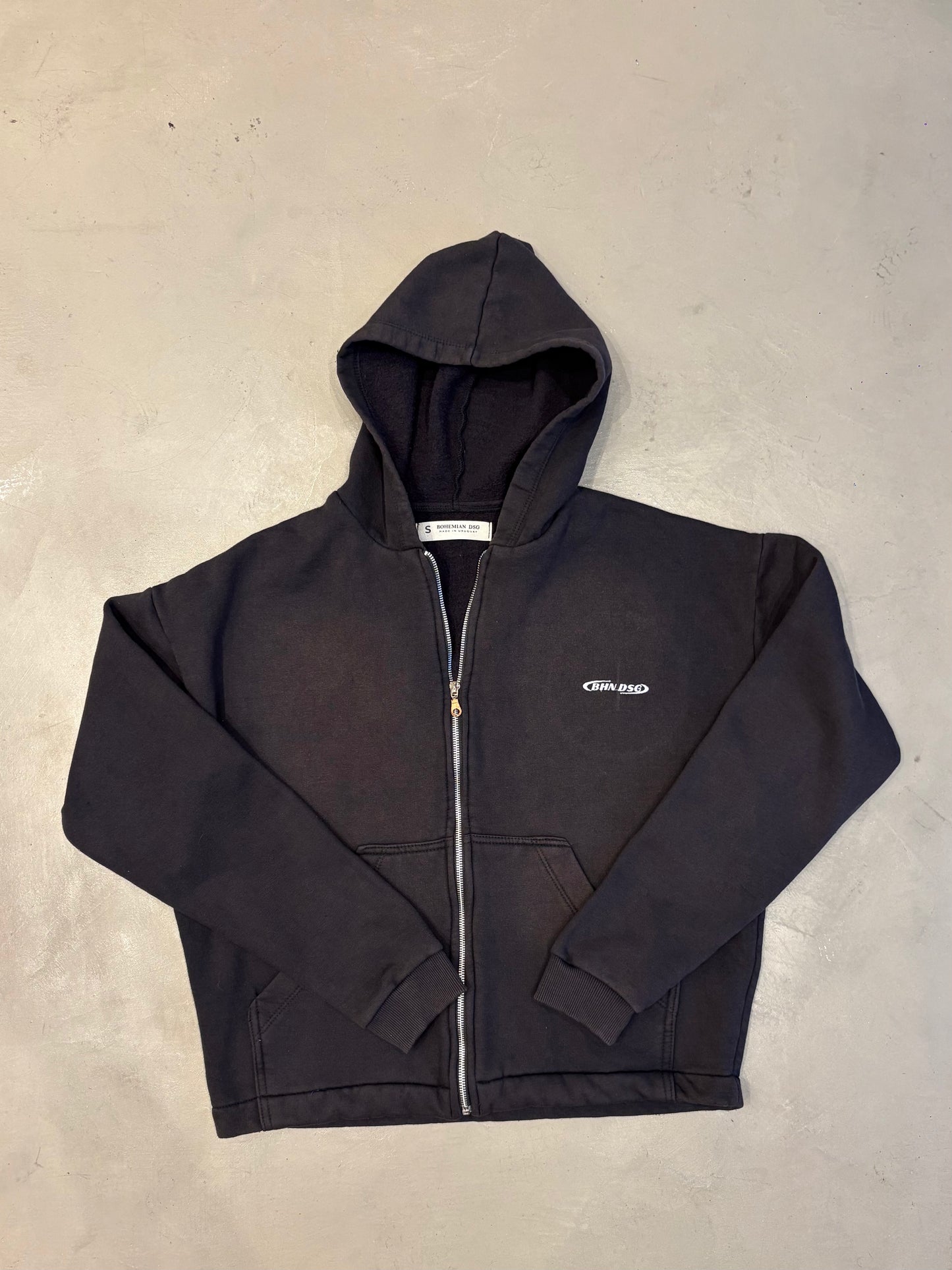 Campera Boxy Lavado Black