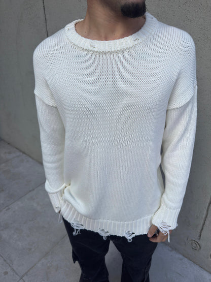 Sweater Over Blanco Roto