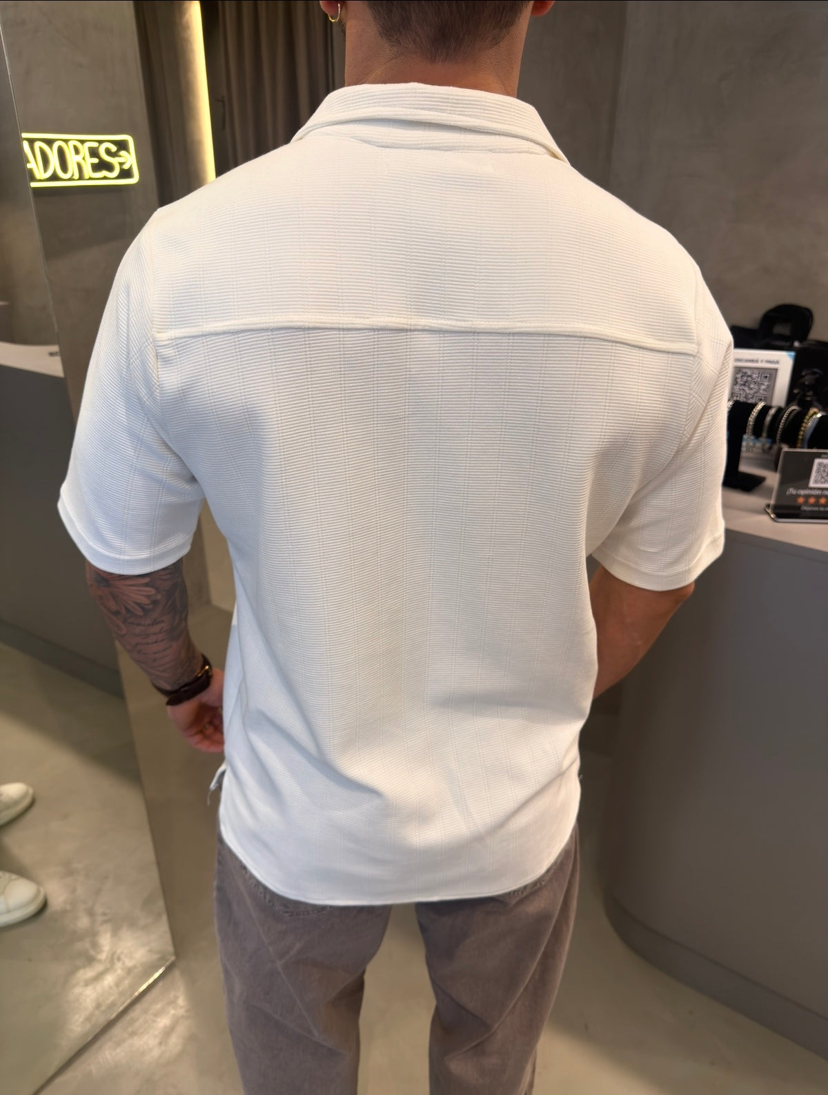 Camisa Tropicana White