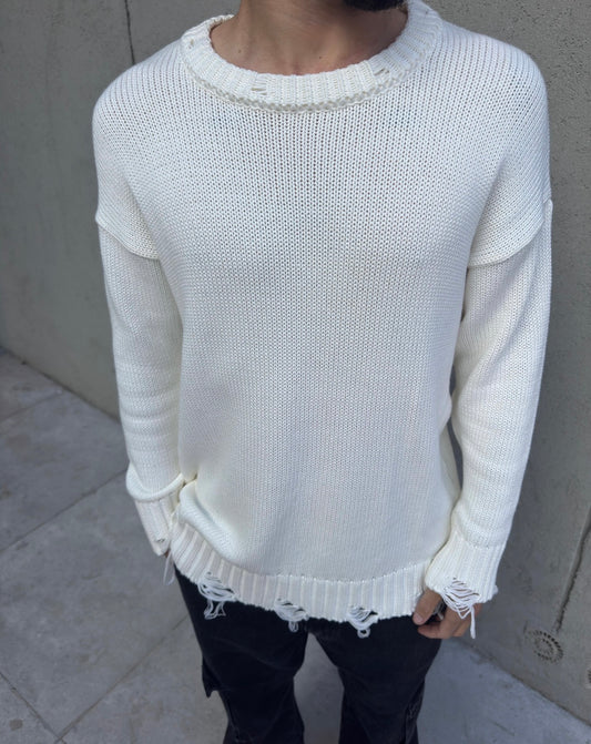Sweater Over Blanco Roto