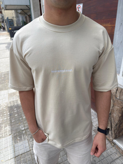 Remera Algodón Pesado Beige