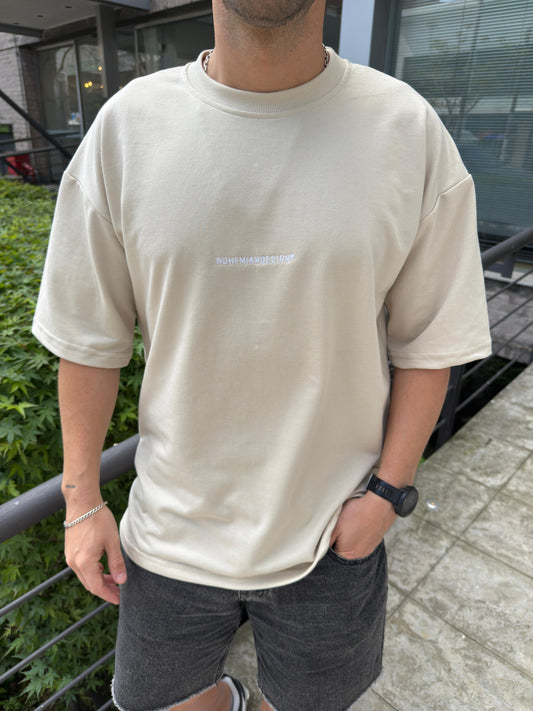 Remera Algodón Pesado Beige