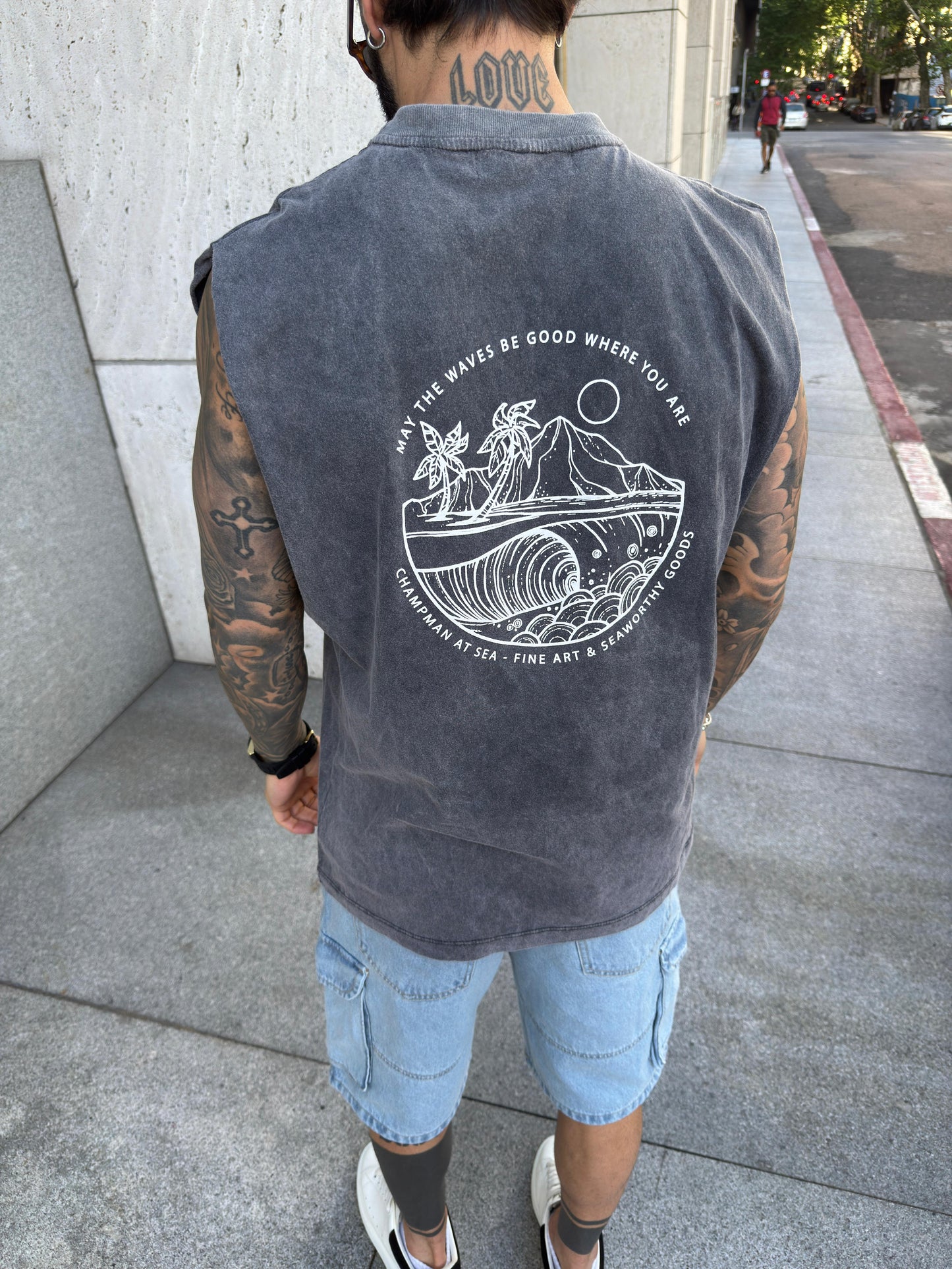 Musculosa Lavada Waves