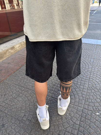 Bermuda BAGGY Black Gastado
