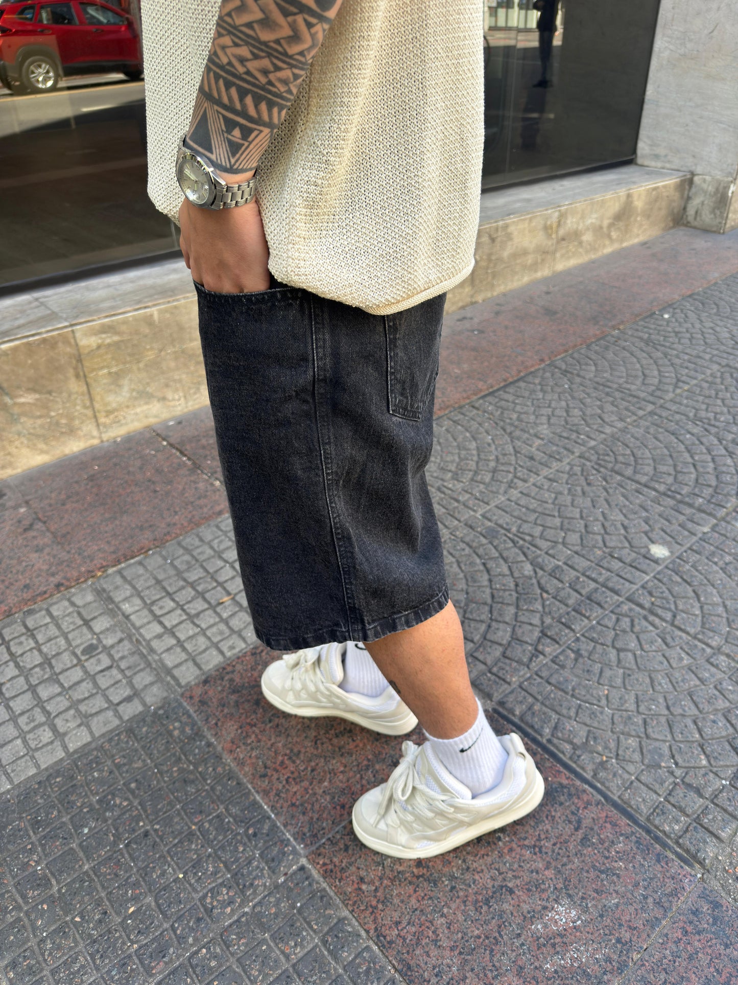 Bermuda BAGGY Black Gastado