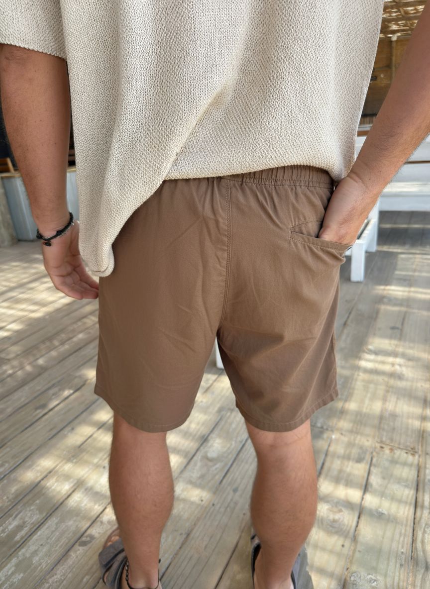 Bermuda Lino Beige Oscuro