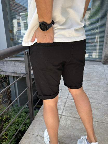 Bermuda Gabardina Negra