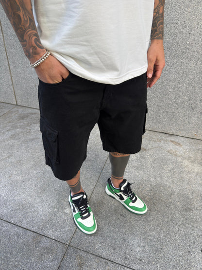 Bermuda BAGGY Cargo Total Black