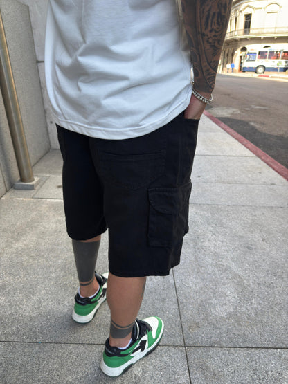 Bermuda BAGGY Cargo Total Black