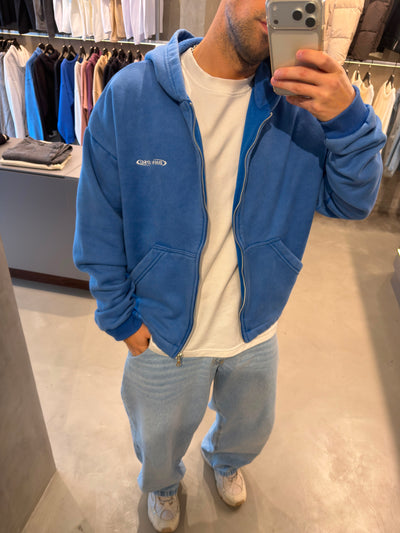 Campera Boxy Lavado Azul
