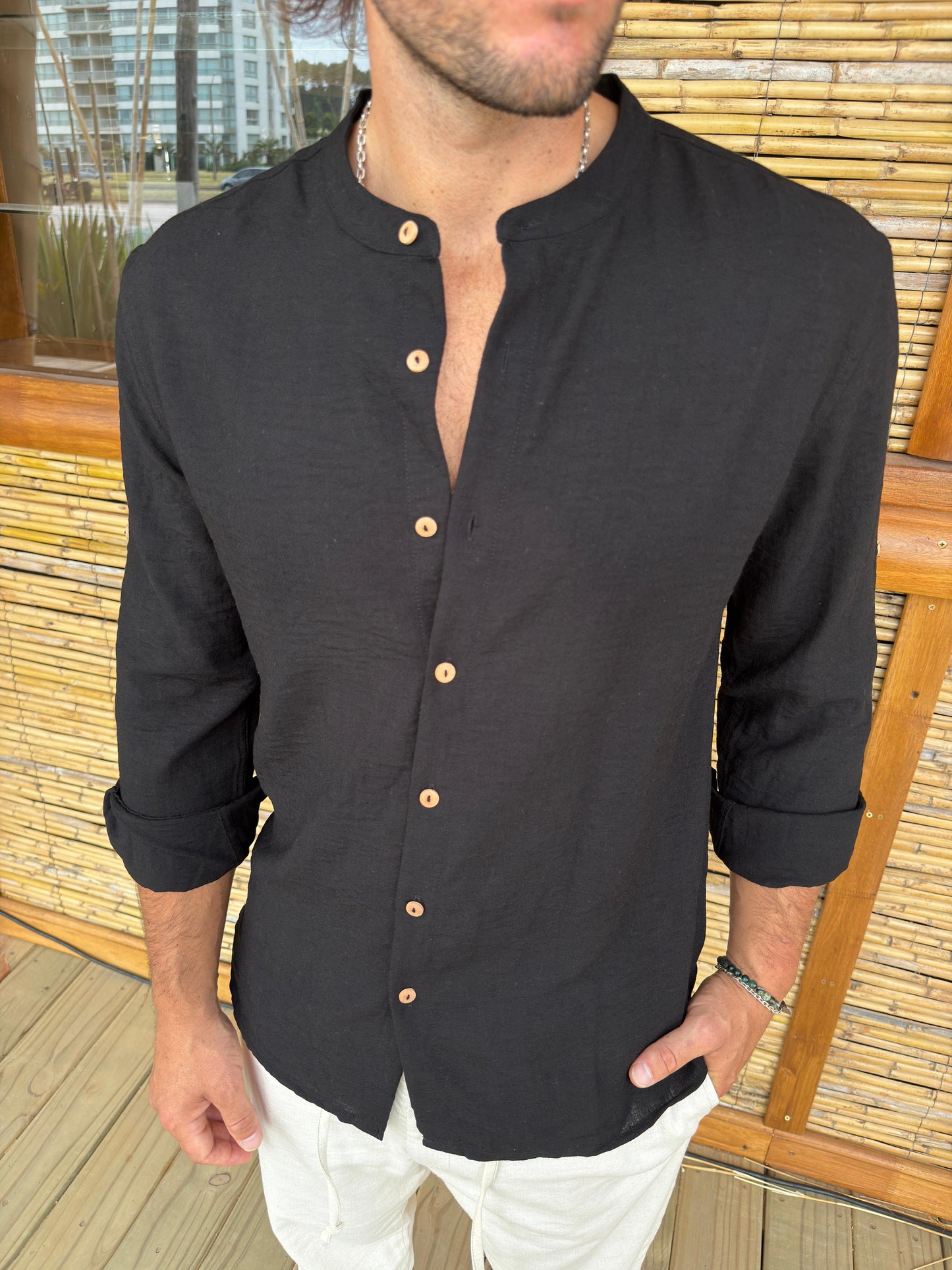 Camisa Mao Black