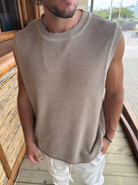 Musculosa Tejida Habano