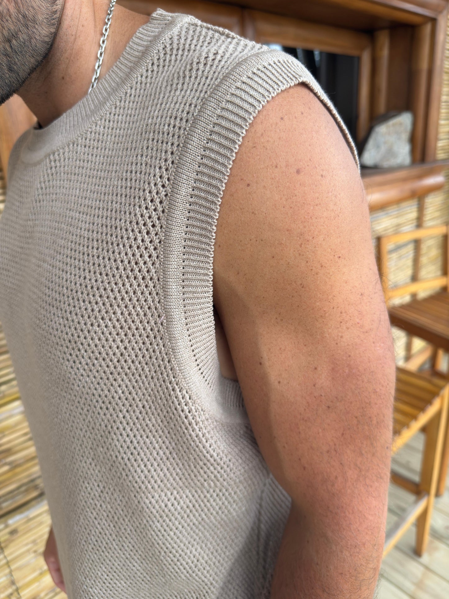 Musculosa Tejida Habano