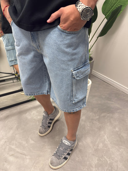 Bermuda Super BAGGY Cargo Jean