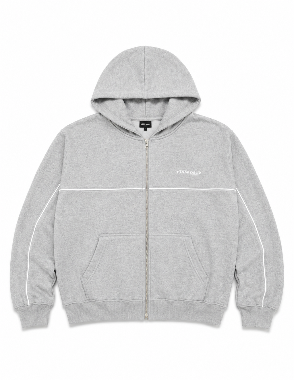 Campera Boxy Raya Gris