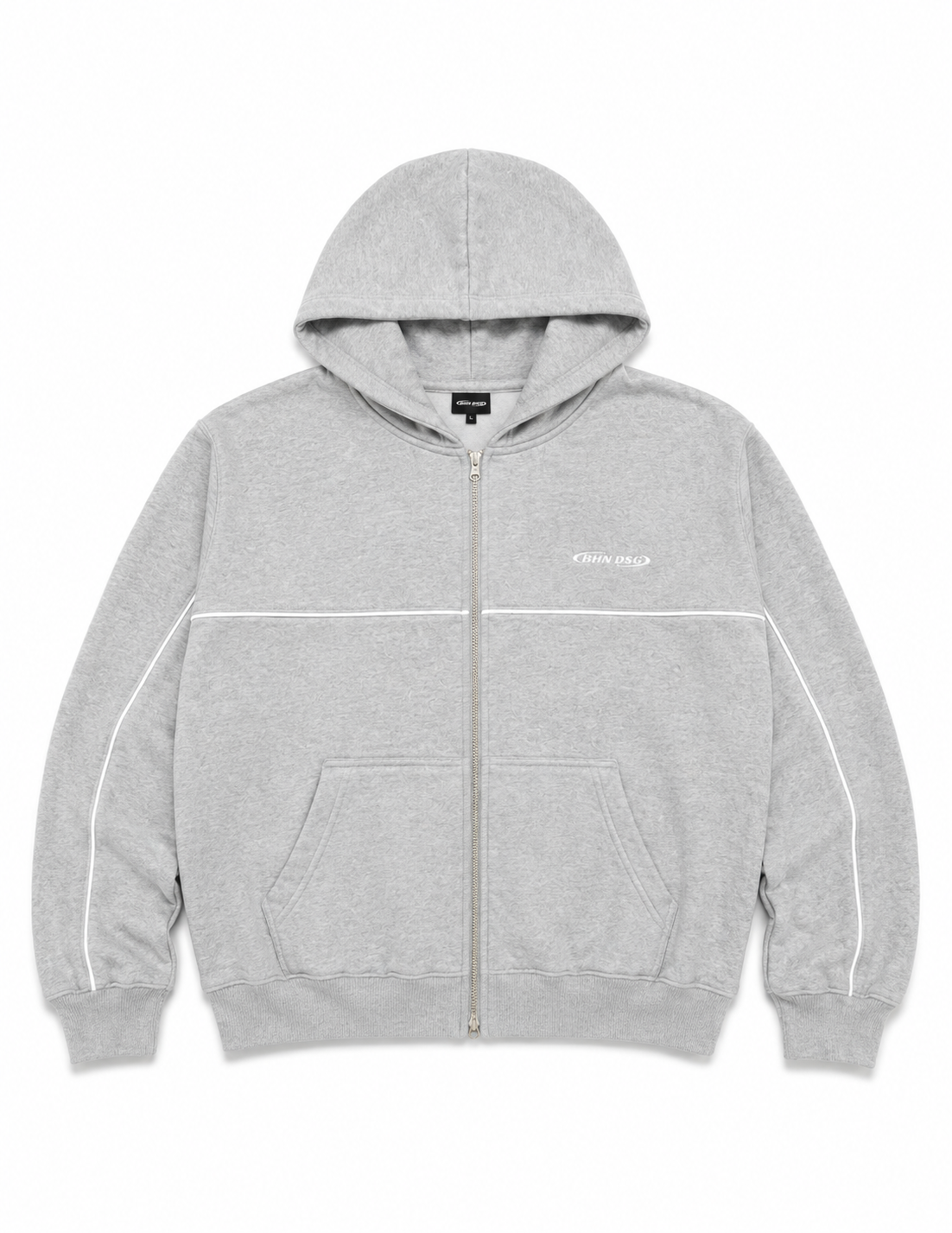 Campera Boxy Raya Gris