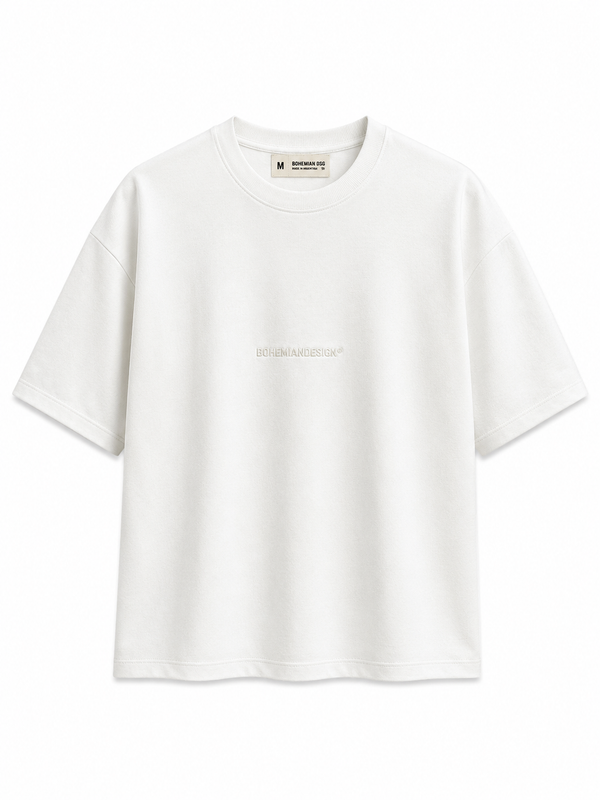 Remera Over Off White