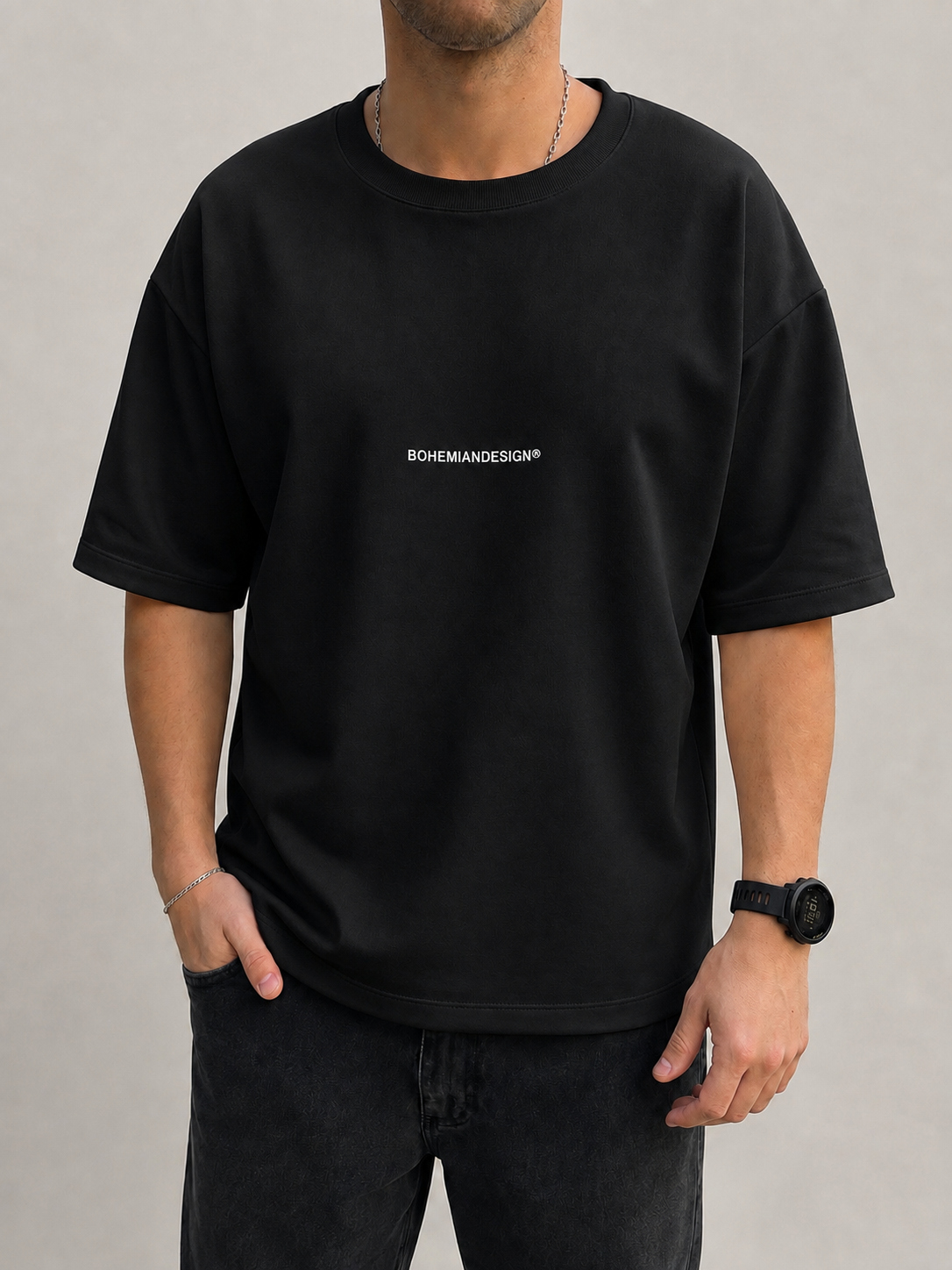 Remera Algodón Pesado Black